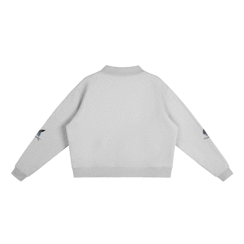 LW 123 Fleece Mock-Neck Crew Sweatshirt