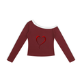LW 123 Women’s Color Block Off-the-Shoulder T-Shirt