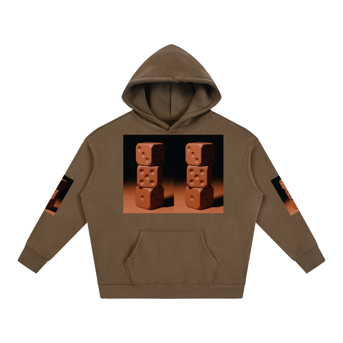 LW 123  Fleeced Hoodie