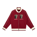 Color Block Raglan Sleeve Zip Track Jacket