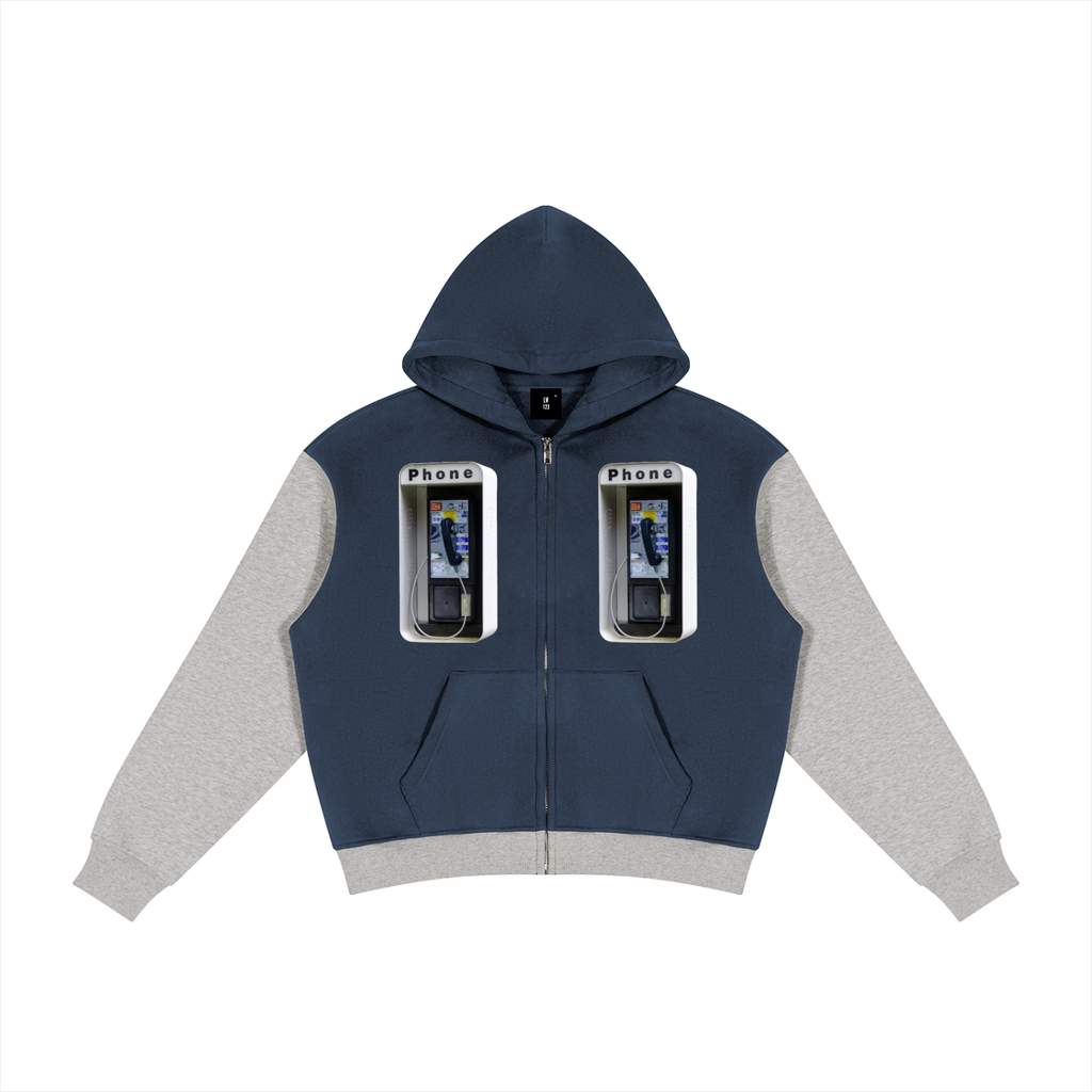 LW 123  Fleece Full Zip Hoodie