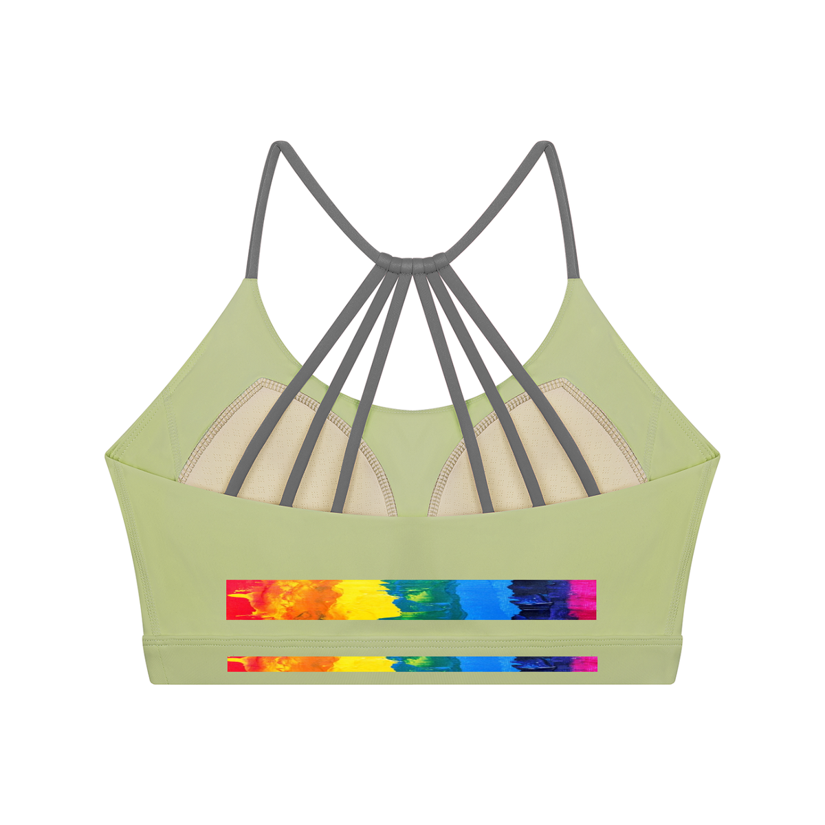 LW 123 Women's Yoga Color Block Sports Bra