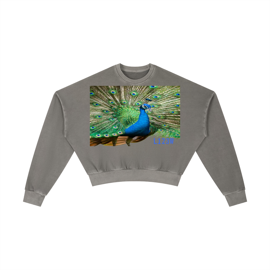 Vintage Washed Cropped Sweatshirt