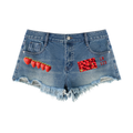 LW 123 Raw Hem Denim Shorts