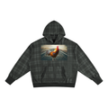 LW 123  Plaid Color Block Hoodie