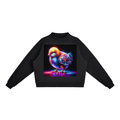 LW 123 Essential Fleece Mock-Neck Crew Sweatshirt