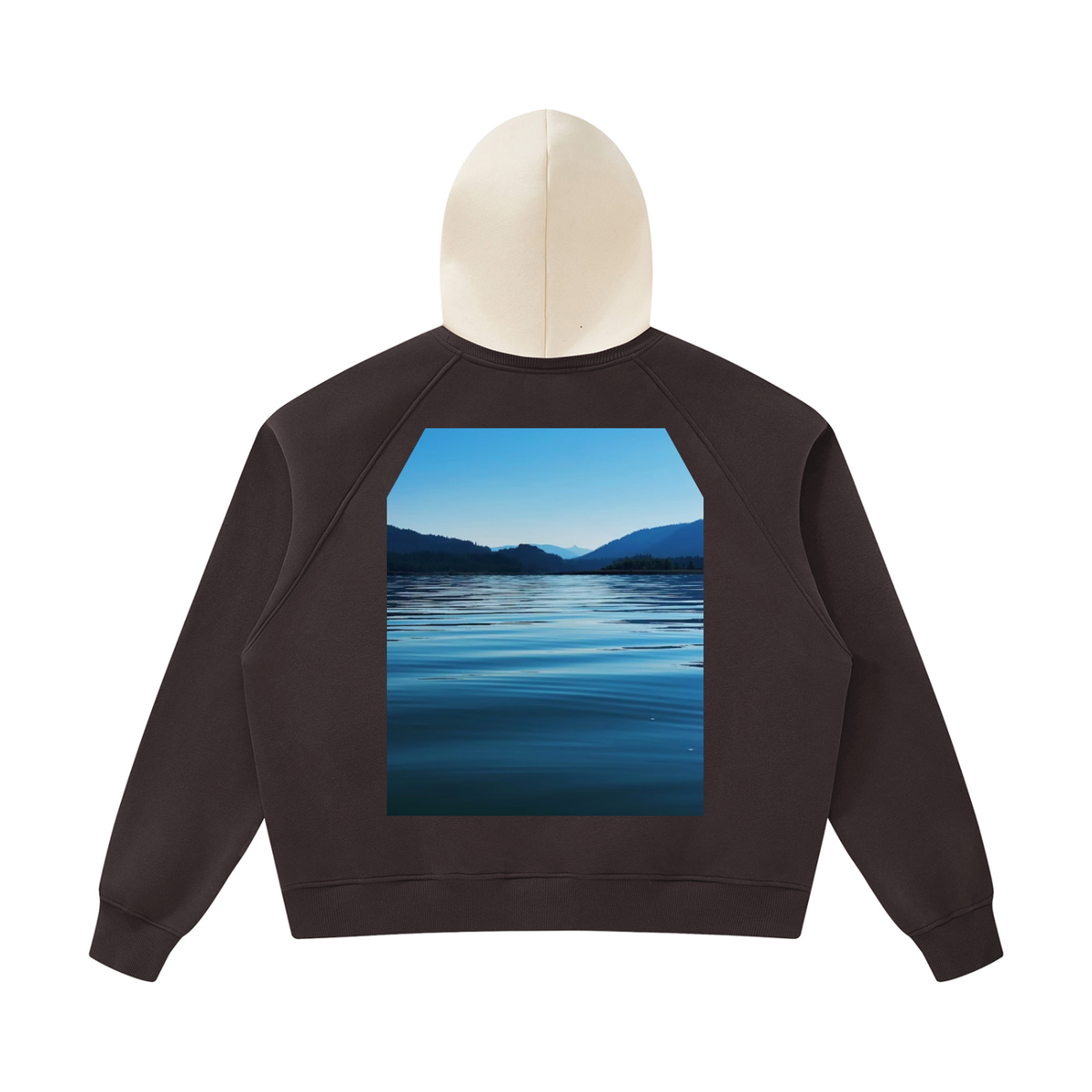 LW 123 Fleece Raglan Color Block Hoodie