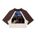 LW 123 Women’s Color Block Raglan Crop T-Shirt