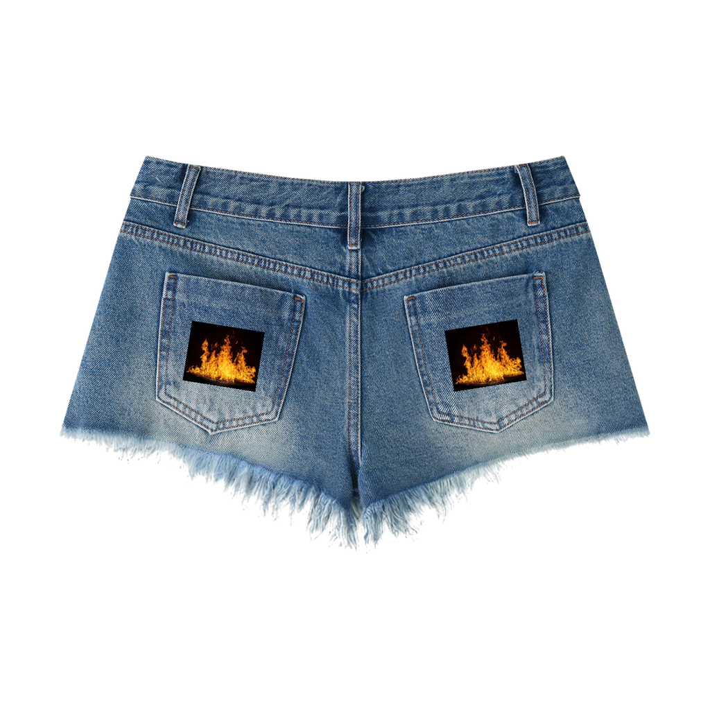 LW 123 Raw Hem Denim Shorts