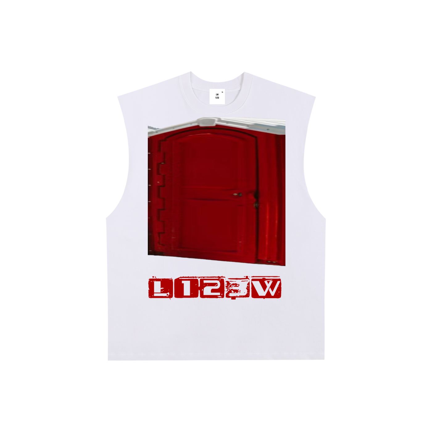 Raw Edge Cotton Tank Top