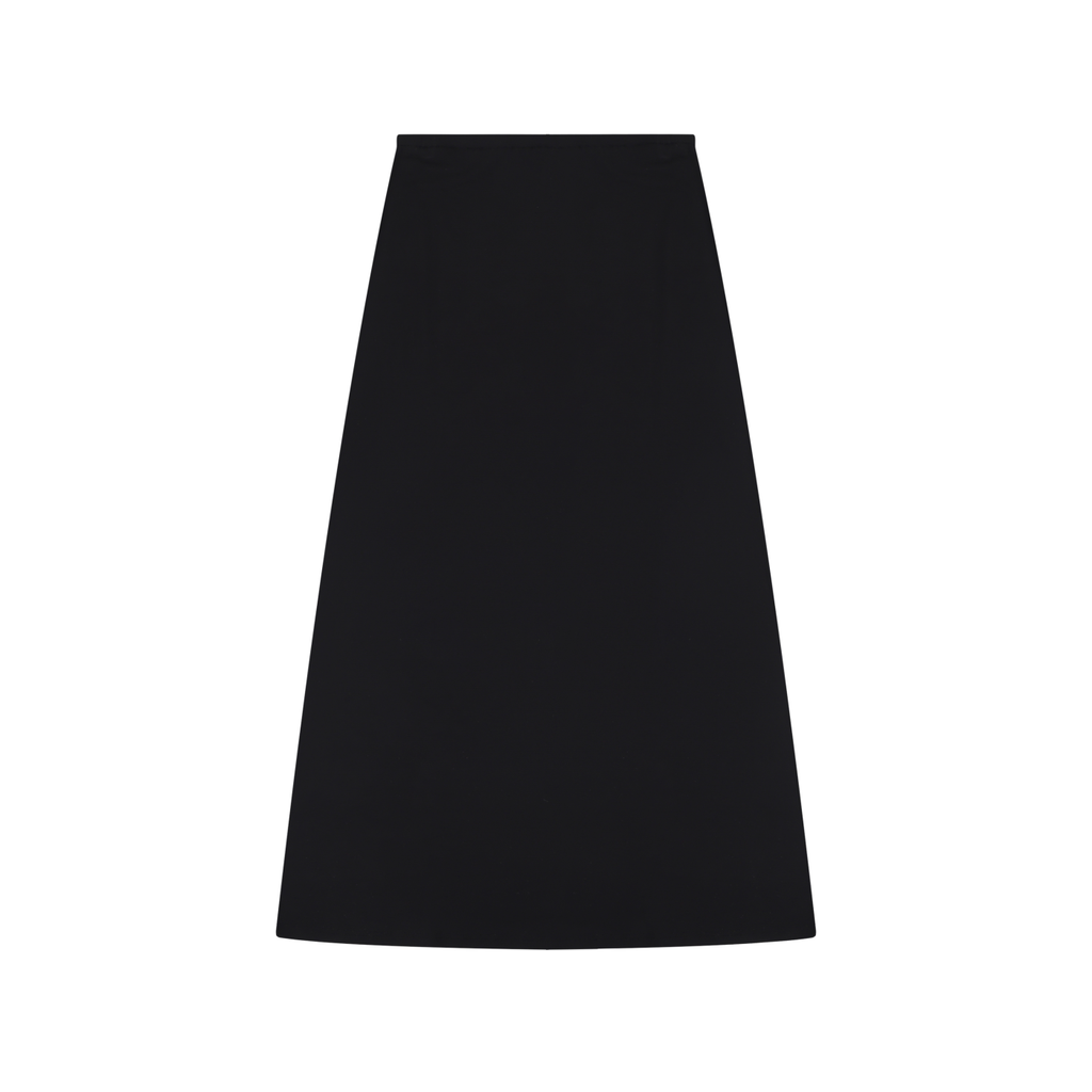 Women's Solid Color Knit Maxi Skirt