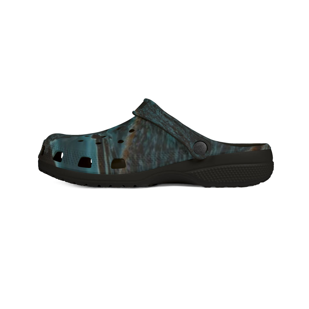 LW 123 Teal Marble EVA Foam Clogs