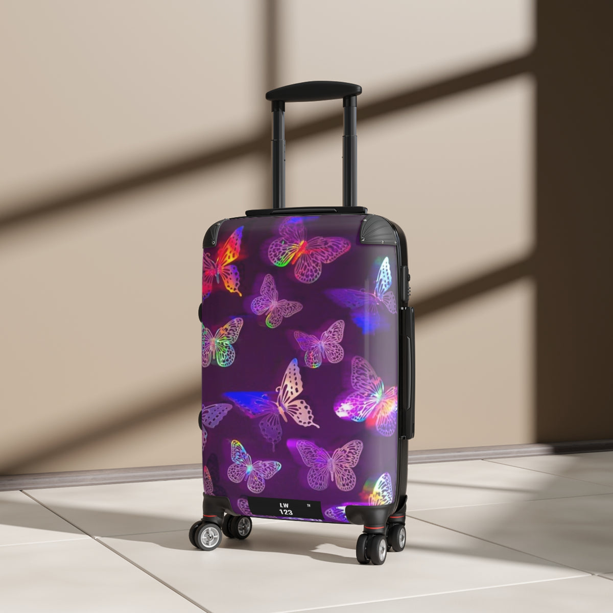 LW 123 Butterfly Glow Suitcase