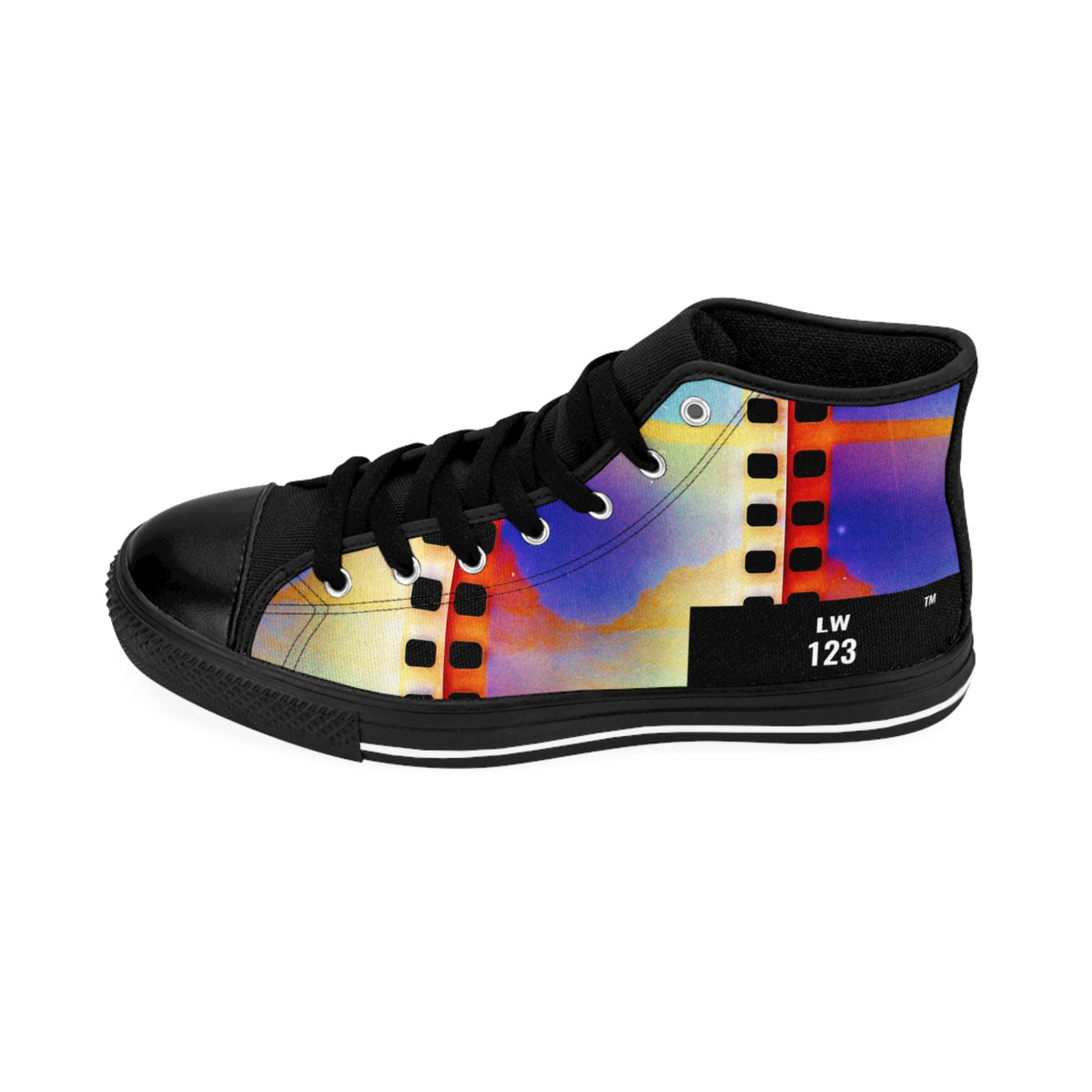 LW 123 Film Strip Retro High-Top Sneakers