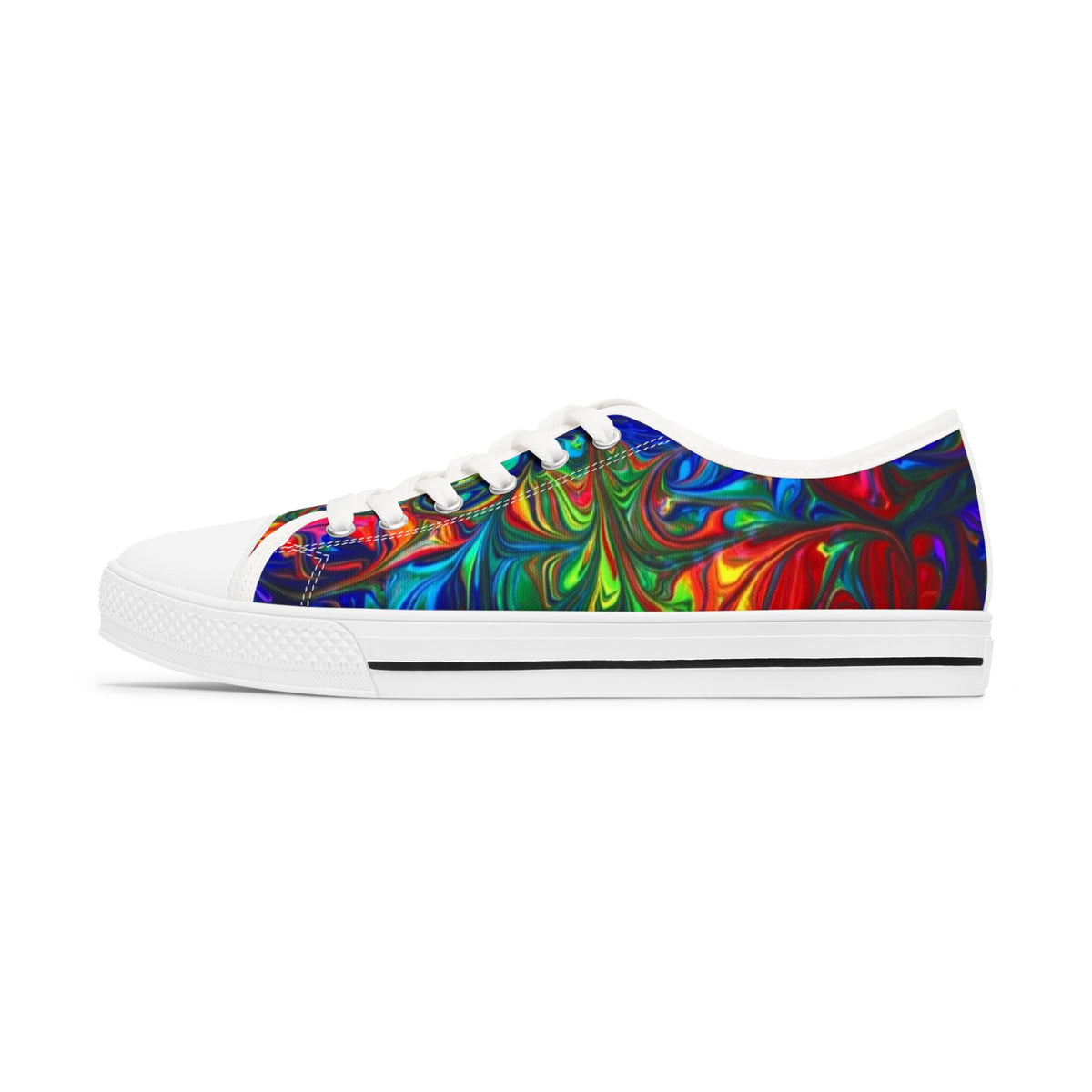 LW 123 Psychedelic Swirl Women's Low Top Sneakers