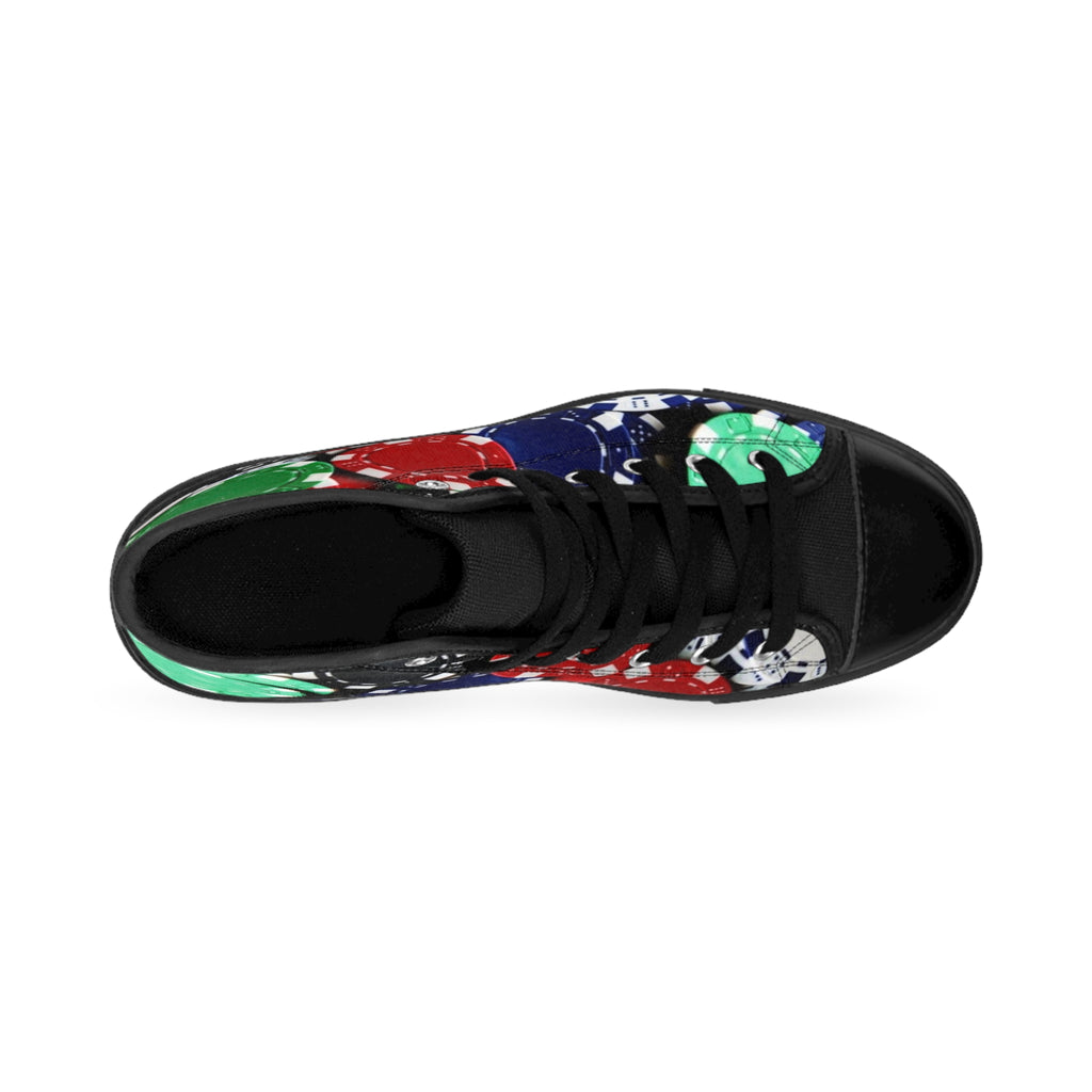 LW 123 Casino Poker Chips High-Top Sneakers