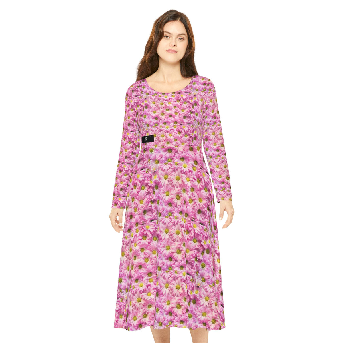 LW 123 Women's Long Sleeve Dance Dress (AOP)