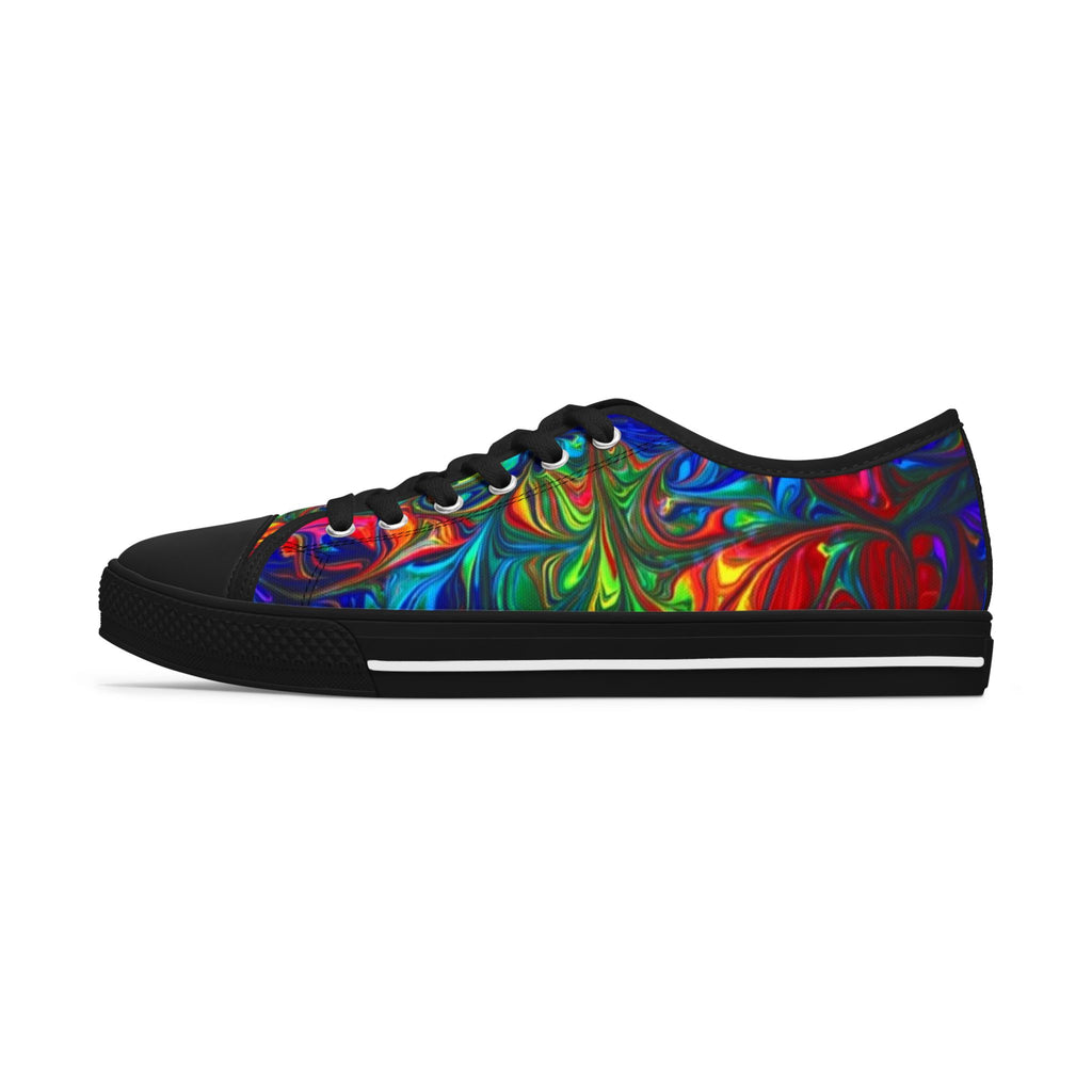 LW 123 Psychedelic Swirl Women's Low Top Sneakers