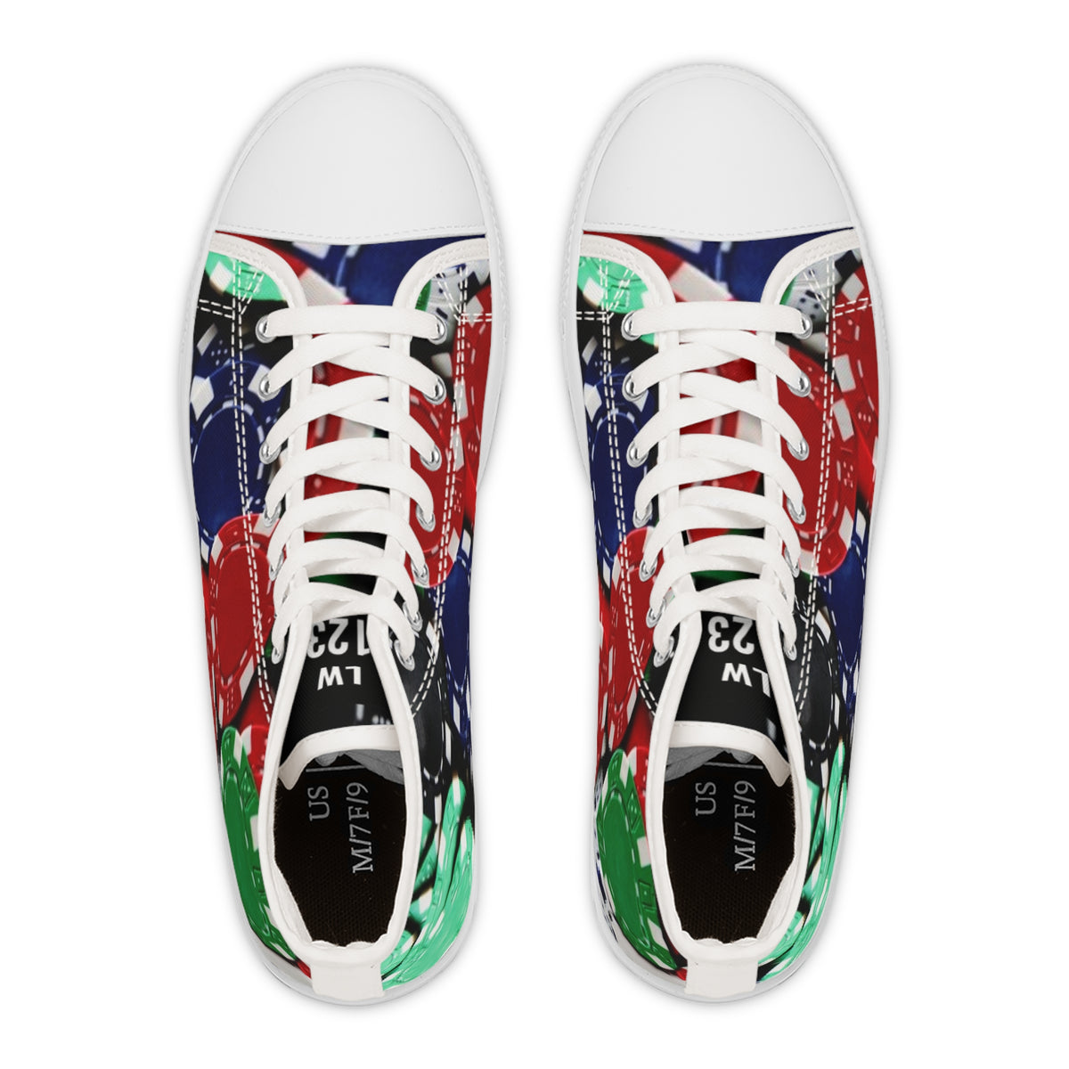 LW 123 High Top Poker Chip Sneakers