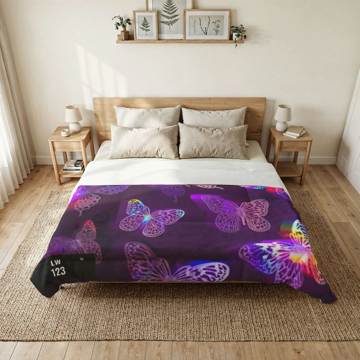 LW 123 Butterfly Glow Cotton Comforter