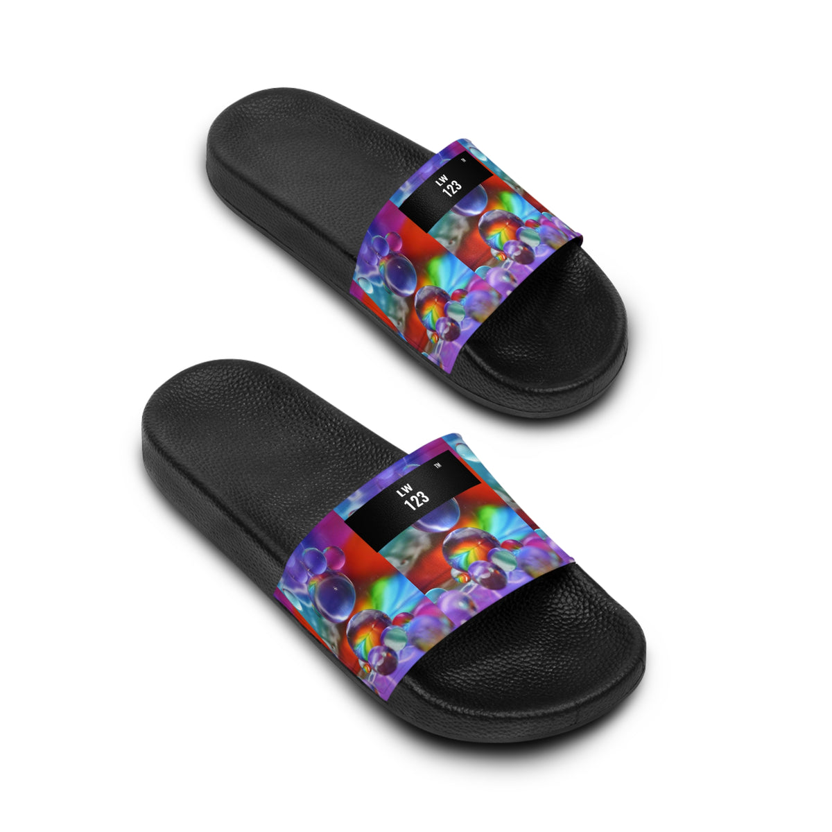 LW 123 Bubble Abstract Slide Sandals