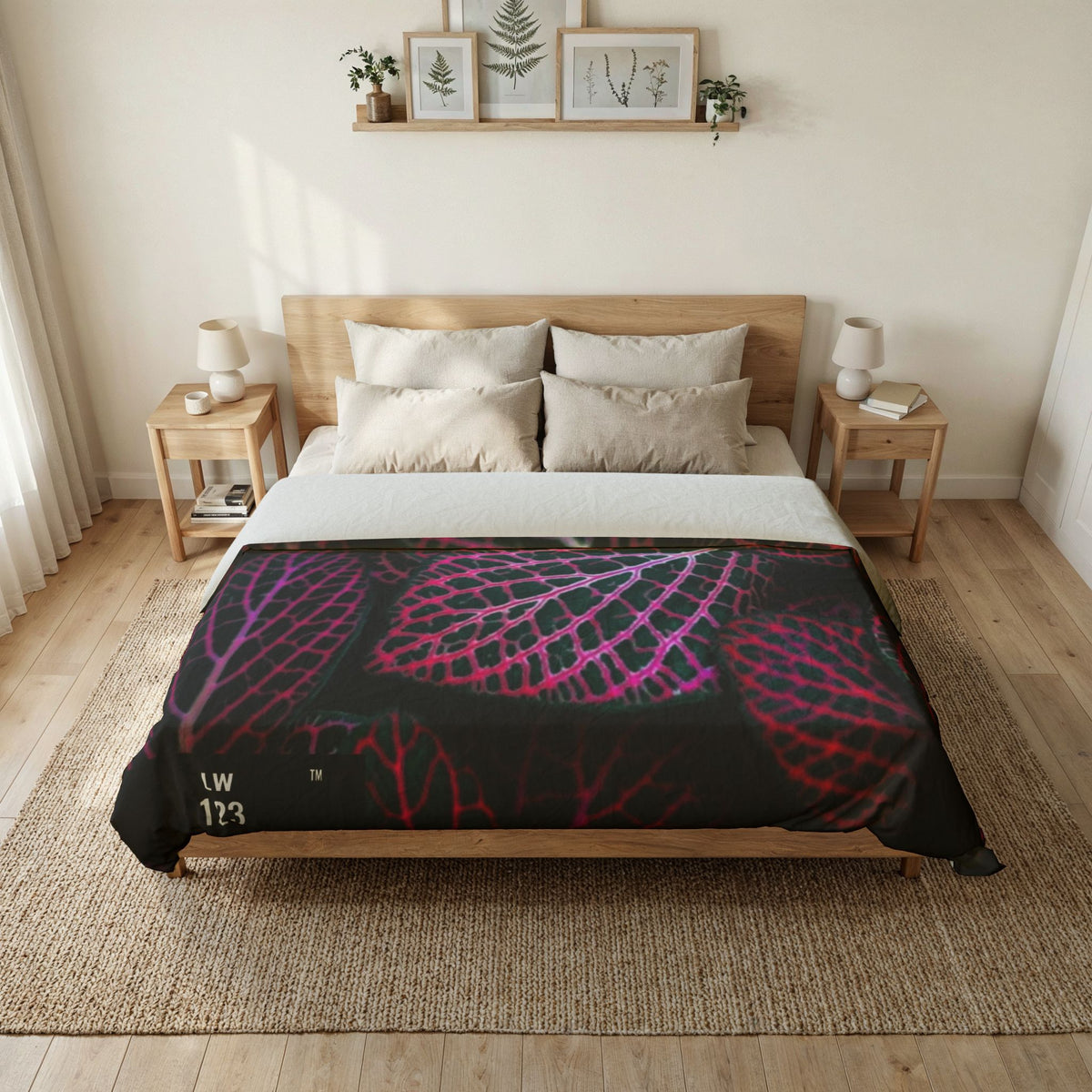 LW 123 Leaf Cotton Duvet Cover