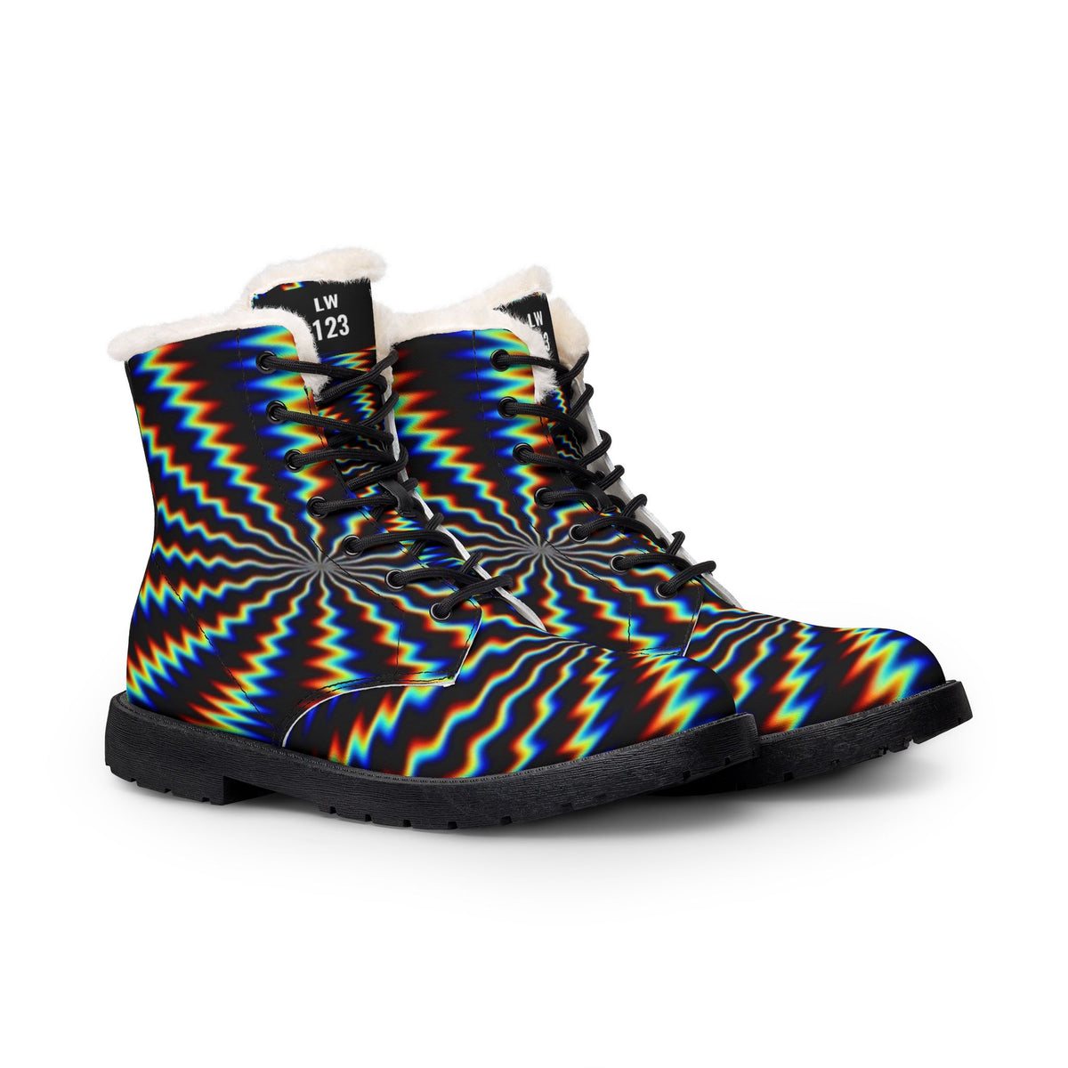 LW 123 Psychedelic Fur Leather Women's Boots