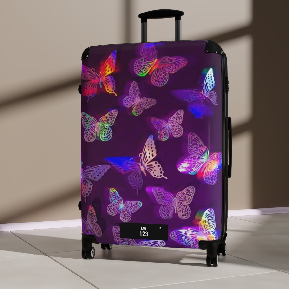 LW 123 Butterfly Glow Suitcase