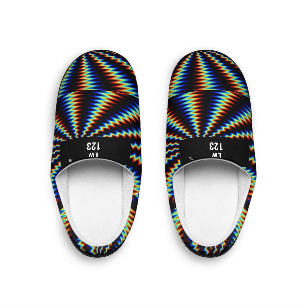 LW 123 Psychedelic Zigzag Indoor Slippers