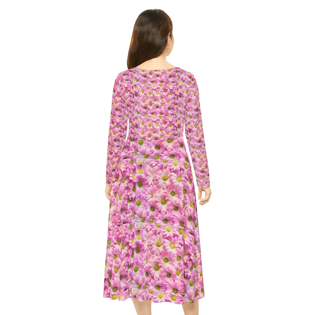 LW 123 Women's Long Sleeve Dance Dress (AOP)
