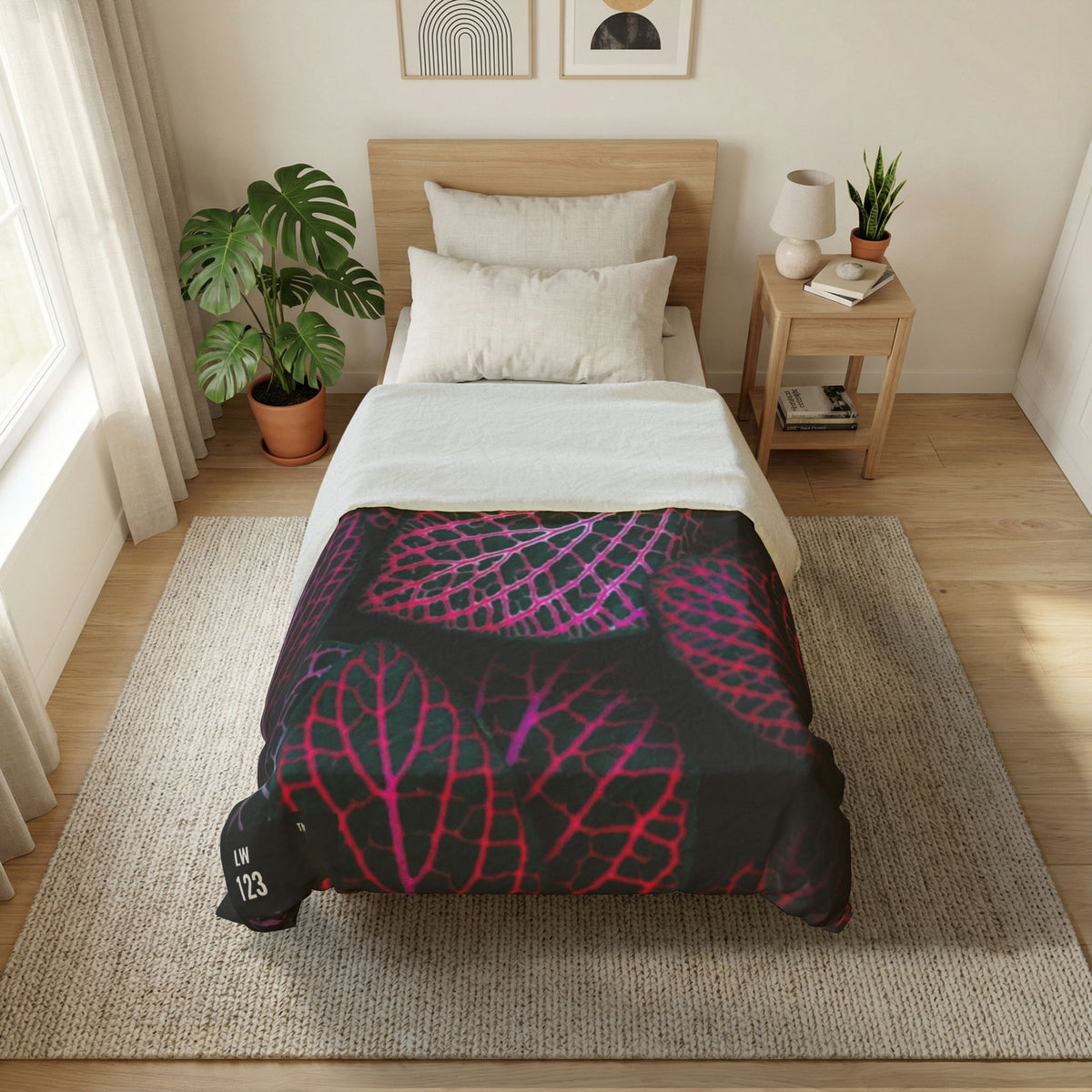 LW 123 Leaf Cotton Duvet Cover
