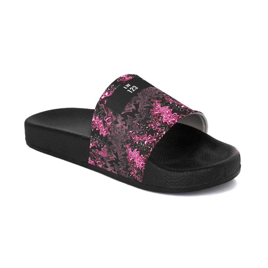 LW 123 Pink Camo Slide Sandals — Women's Casual Pool & Beach Slides