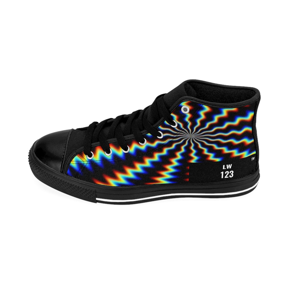 LW 123 Psychedelic Spiral High-Top Sneakers —