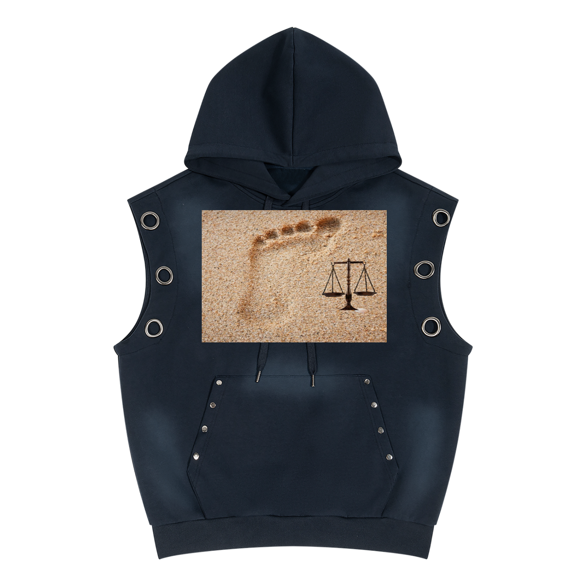 LW 123  Sleeveless Hoodie