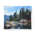 LW 123 Scenic Mountain Lake Cotton Comforter