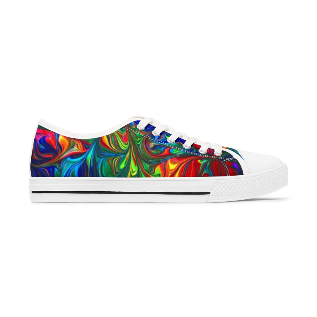 LW 123 Psychedelic Swirl Women's Low Top Sneakers