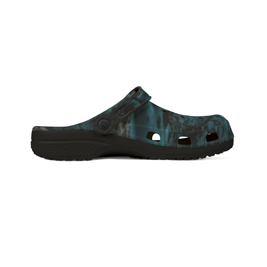 LW 123 Teal Marble EVA Foam Clogs