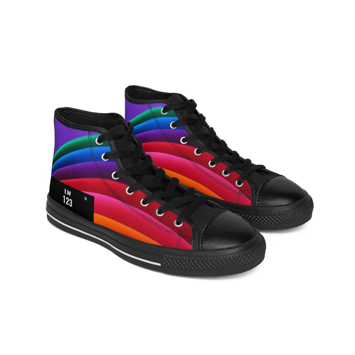 LW 123 Women's Color Retro High-Top Sneakers