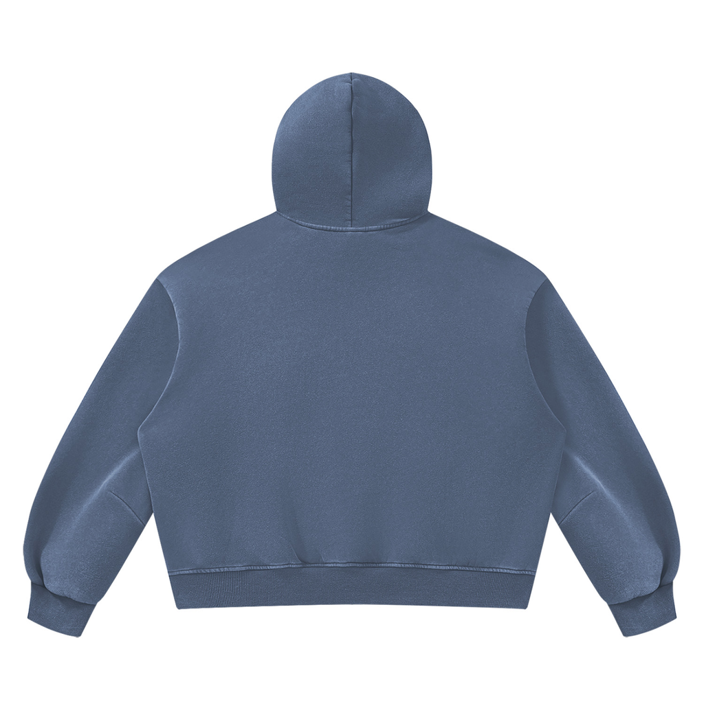 LW 123 Vintage Wash Boxy Fleece Hoodie
