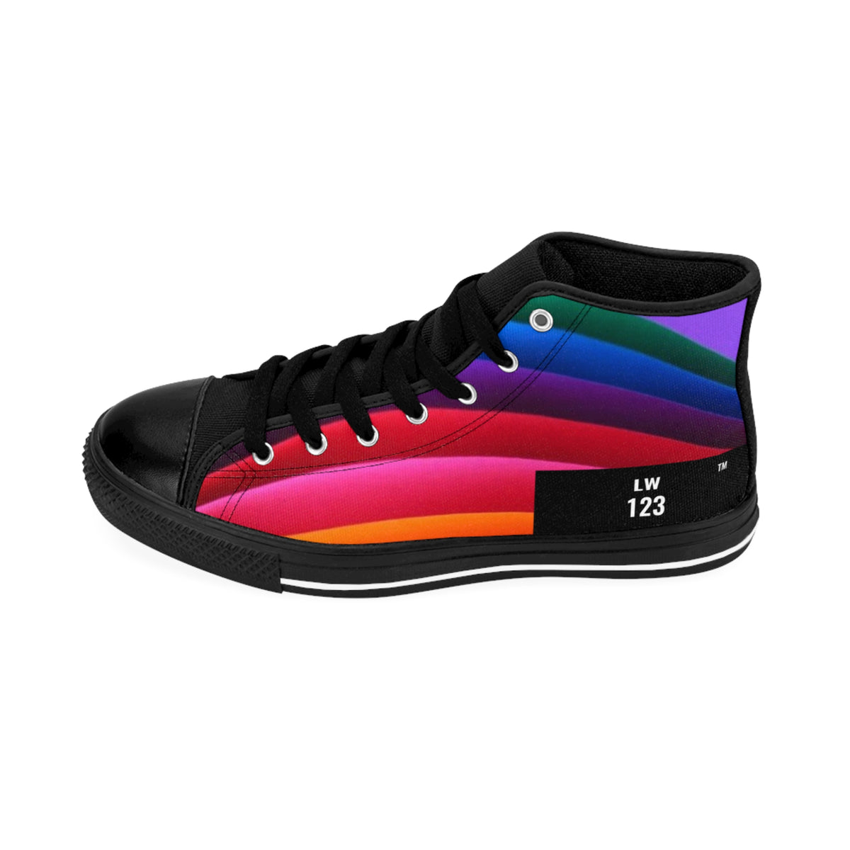 LW 123 Women's Color Retro High-Top Sneakers