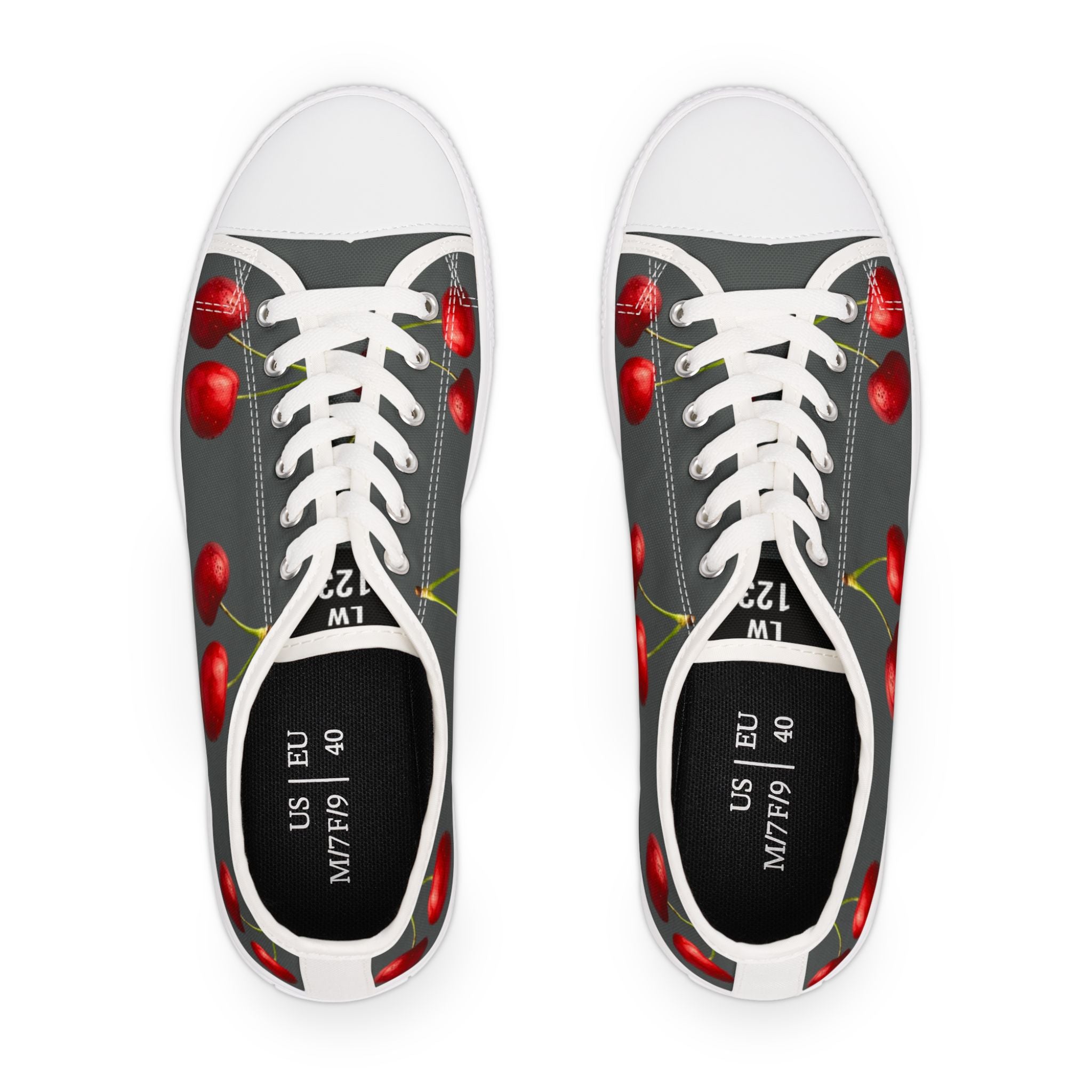 LW 123 Cherry Women's Low Top Sneakers