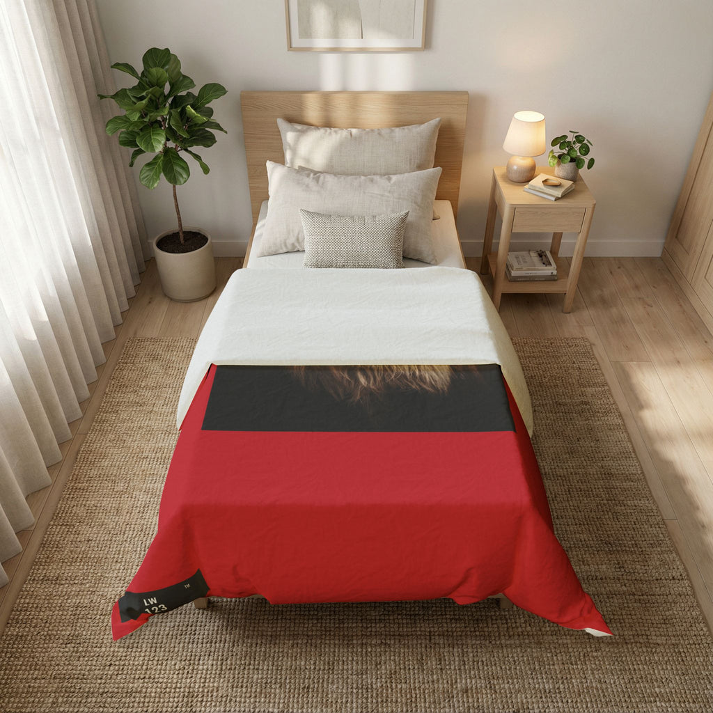 LW 123 Lion Portrait Cotton Duvet Cover