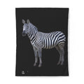 LW 123 Zebra Print Cotton Duvet Cover – Black Safari Bedding
