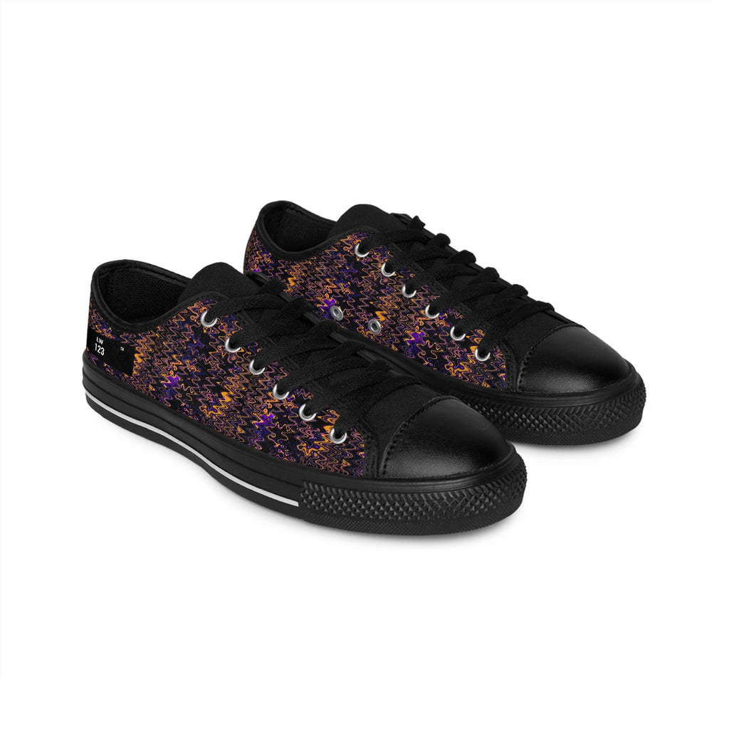 LW 123 Women's Sequined Knit Pattern Sneakers