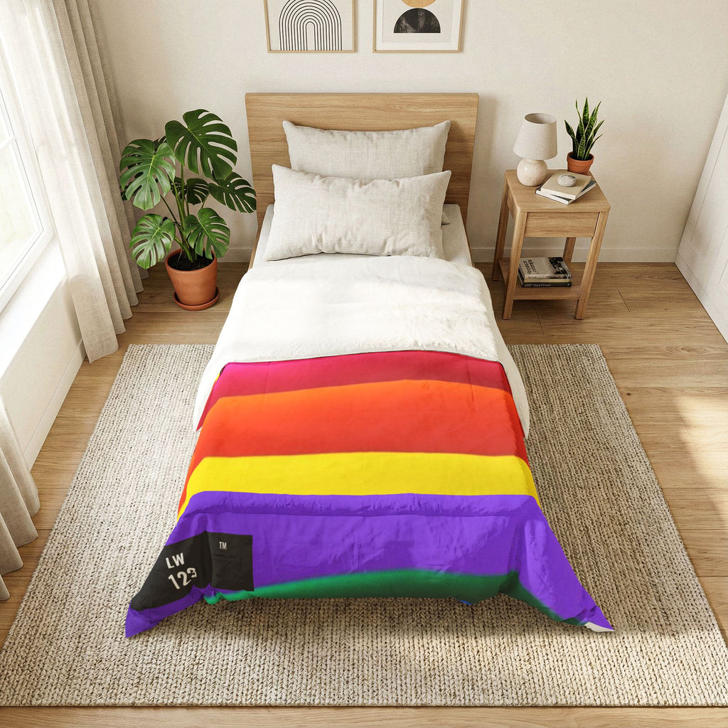 LW 123 Rainbow Wave Cotton Comforter