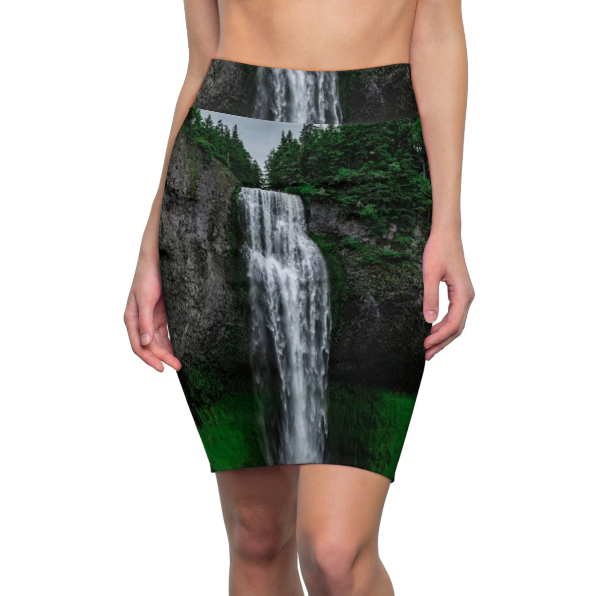 LW 123 Women's Pencil Skirt (AOP)