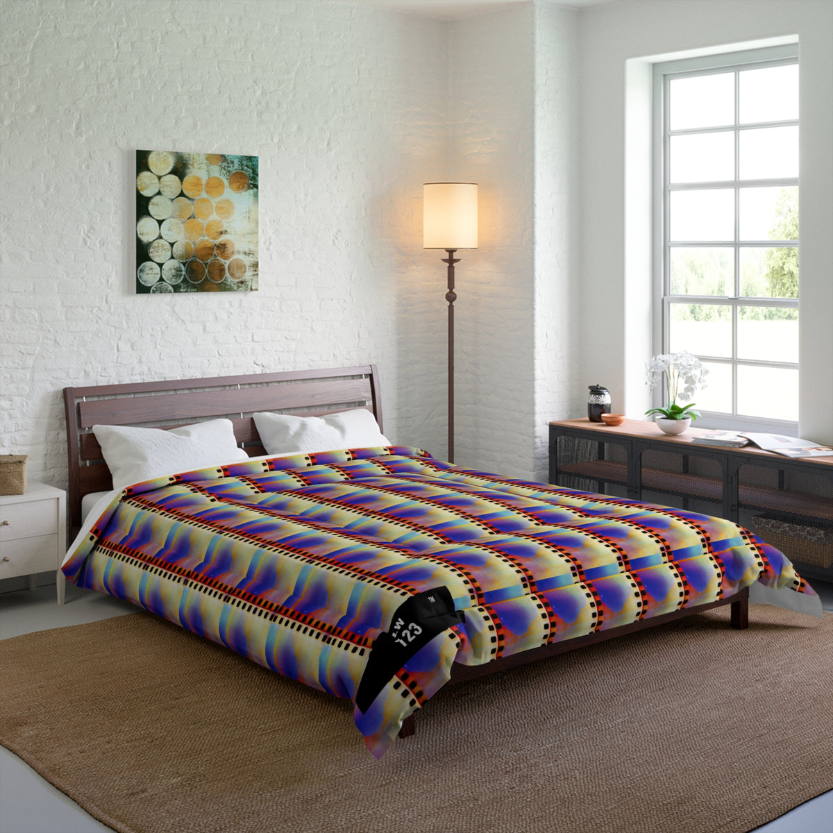 LW 123 Psychedelic Grid Comforter