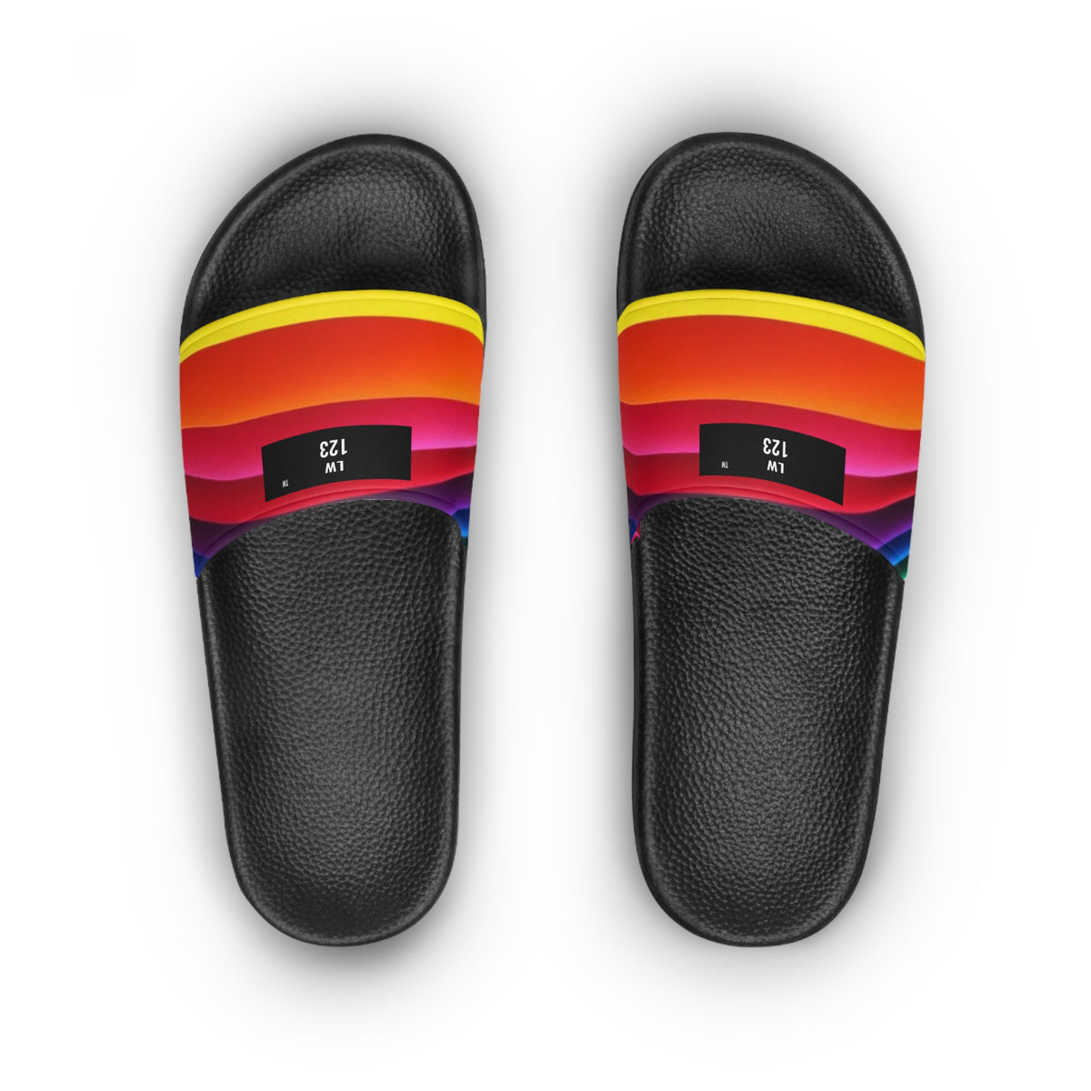 LW 123 Women's Rainbow Wave Slide Sandals
