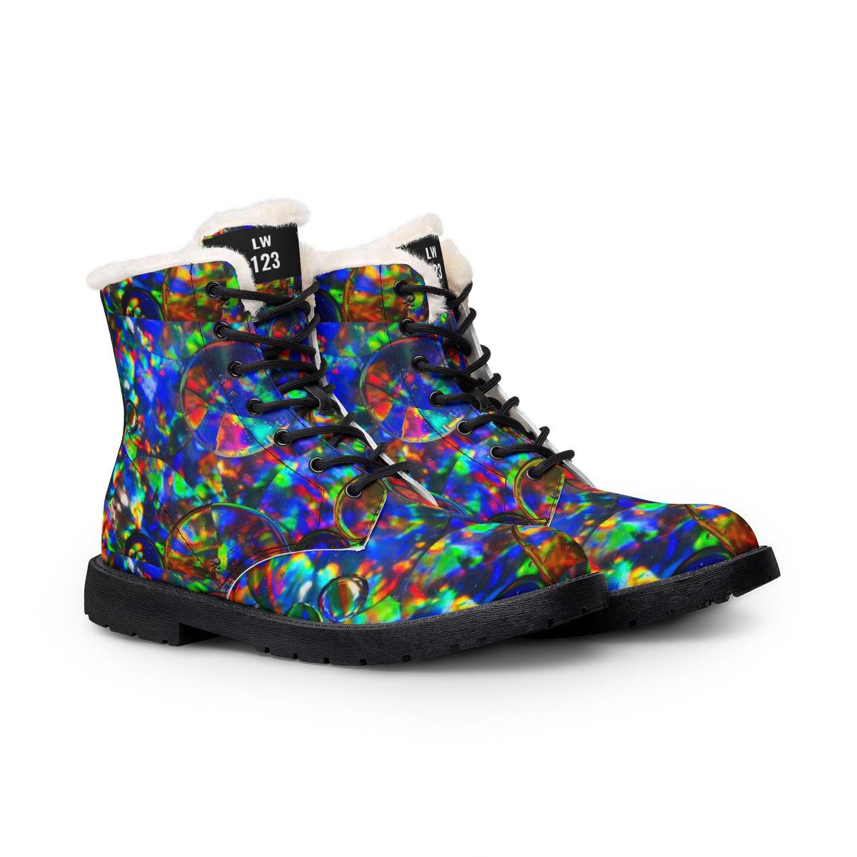 LW 123 Fur Lined Leather Boots