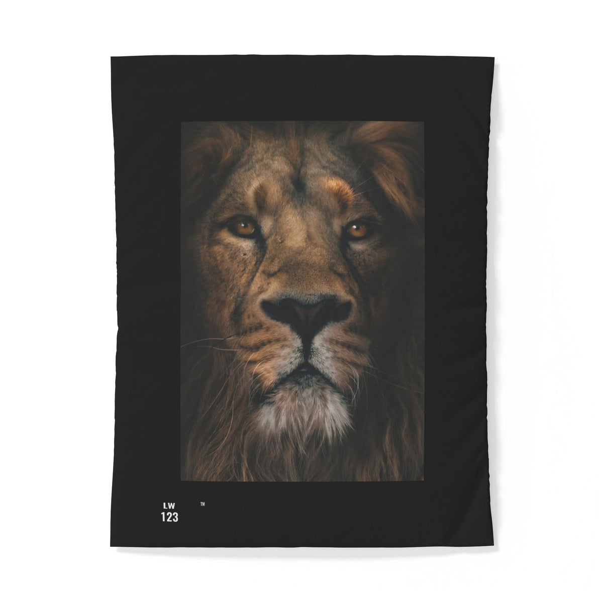 LW 123 Lion Portrait Cotton Duvet Cover – Majestic Wildlife Bedding